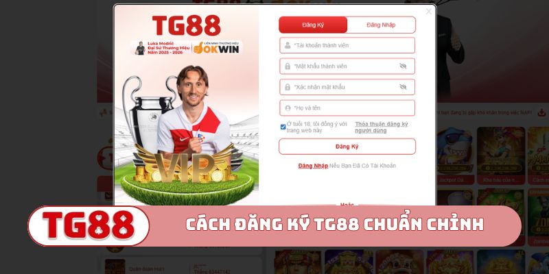 Cách đăng ký TG88 chuẩn không cần chỉnh