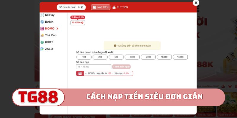 Cách nạp tiền siêu đơn giản