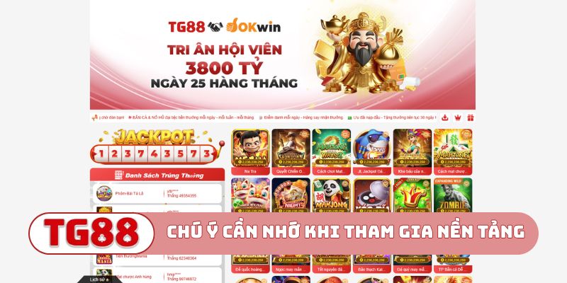Chú ý cần nhớ khi tham gia vào nền tảng