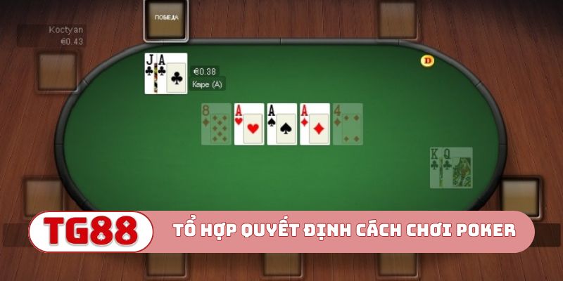 Các tổ hợp quyết định cách chơi Poker
